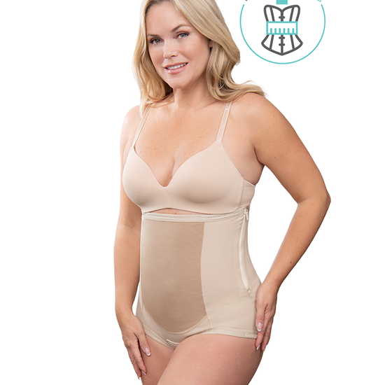 Girdle w/ Side Zipper + Girdle w/ Front Zipper - Bellefit Postpartum Girdles and Corsets
