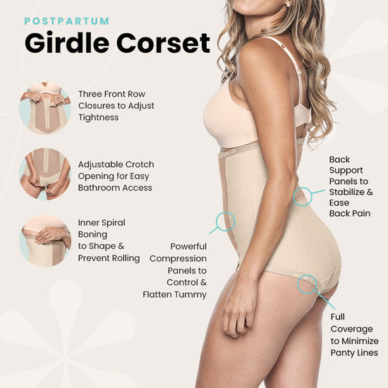 postpartum girdle corset features