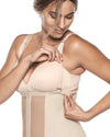 removable shoulder straps on corset thong girdle