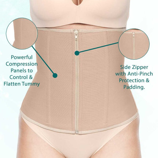 Abdominal Binder w/ Zipper - Bellefit Postpartum Girdles and Corsets