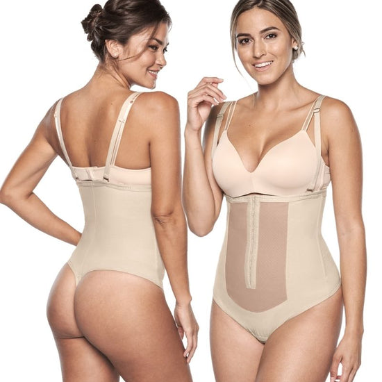 corset thong girdle with removable shoulder straps