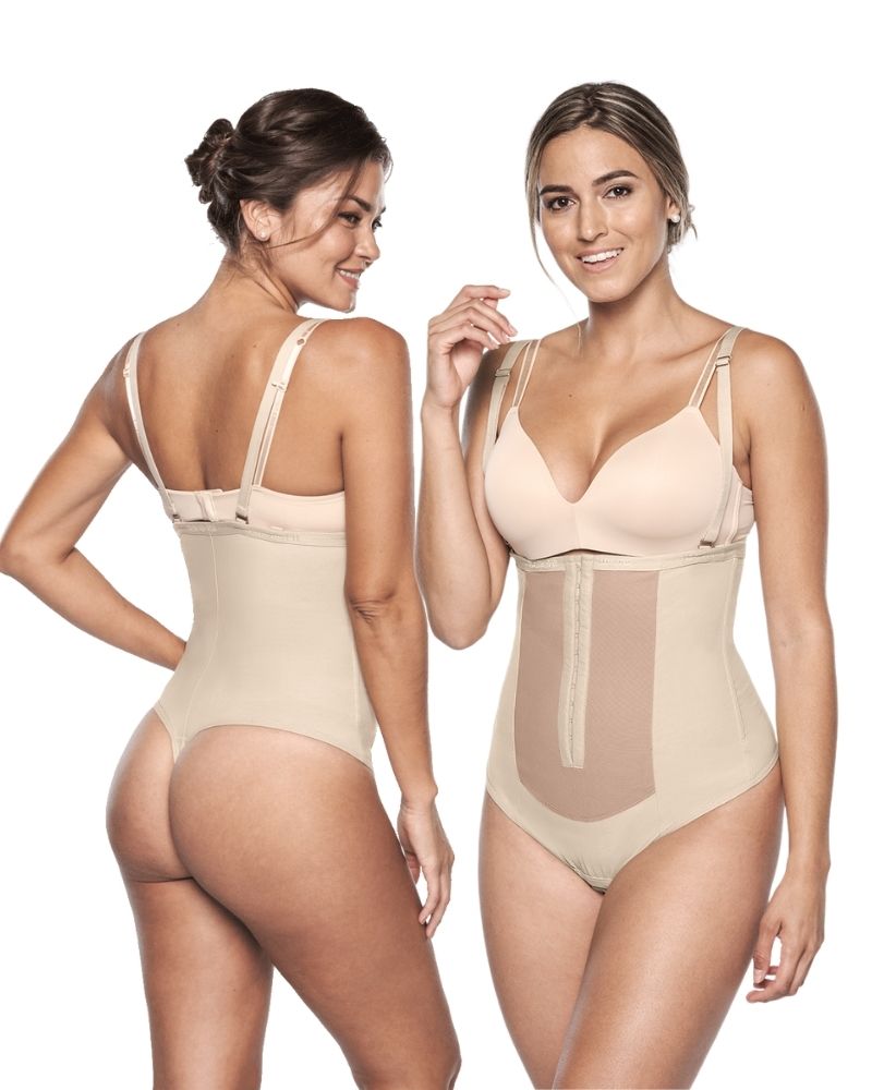 corset thong girdle with removable shoulder straps