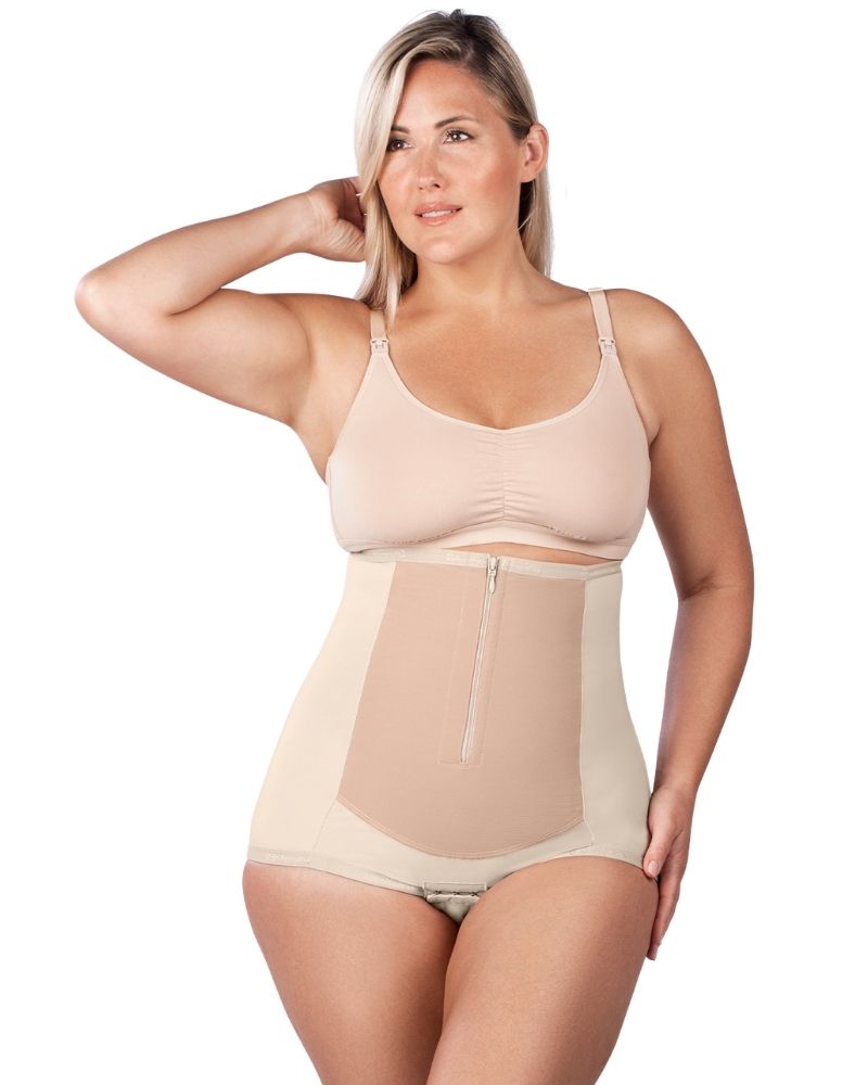 Girdle w/ Side Zipper + Girdle w/ Front Zipper - Bellefit Postpartum Girdles and Corsets