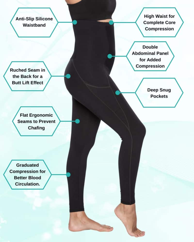 High-Waisted Postpartum Support Legging - Bellefit Postpartum Girdles and Corsets