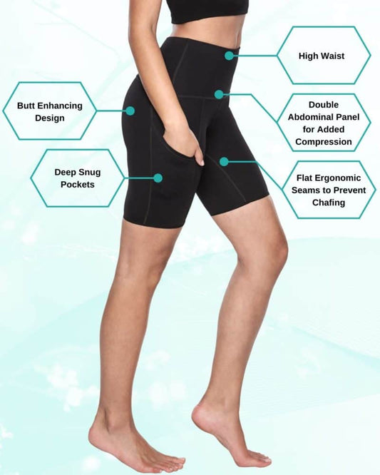 Shaper Bike Shorts with Pockets - Bellefit Postpartum Girdles and Corsets