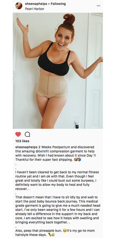 post-pregnancy compression garment