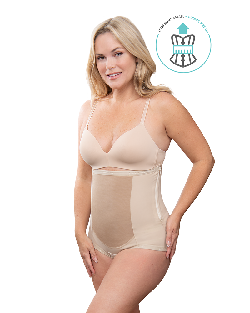 Girdle w/ Side Zipper + Girdle w/ Front Zipper - Bellefit Postpartum Girdles and Corsets