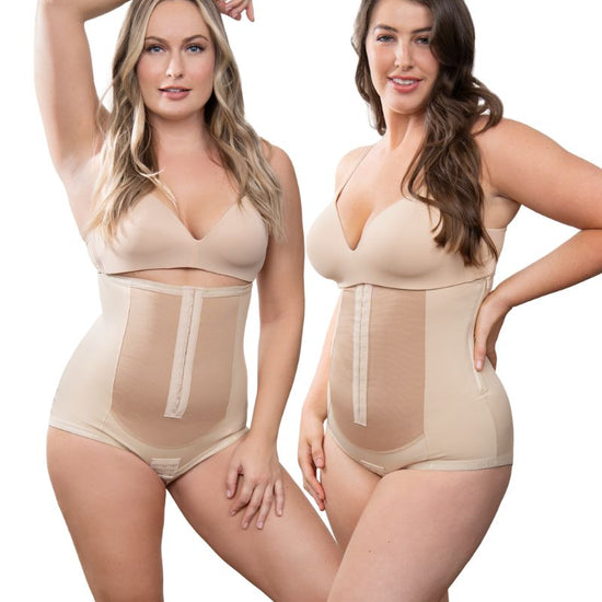 Postpartum Girdle + Dual Closure Girdle Bundle - Bellefit Postpartum Girdles and Corsets