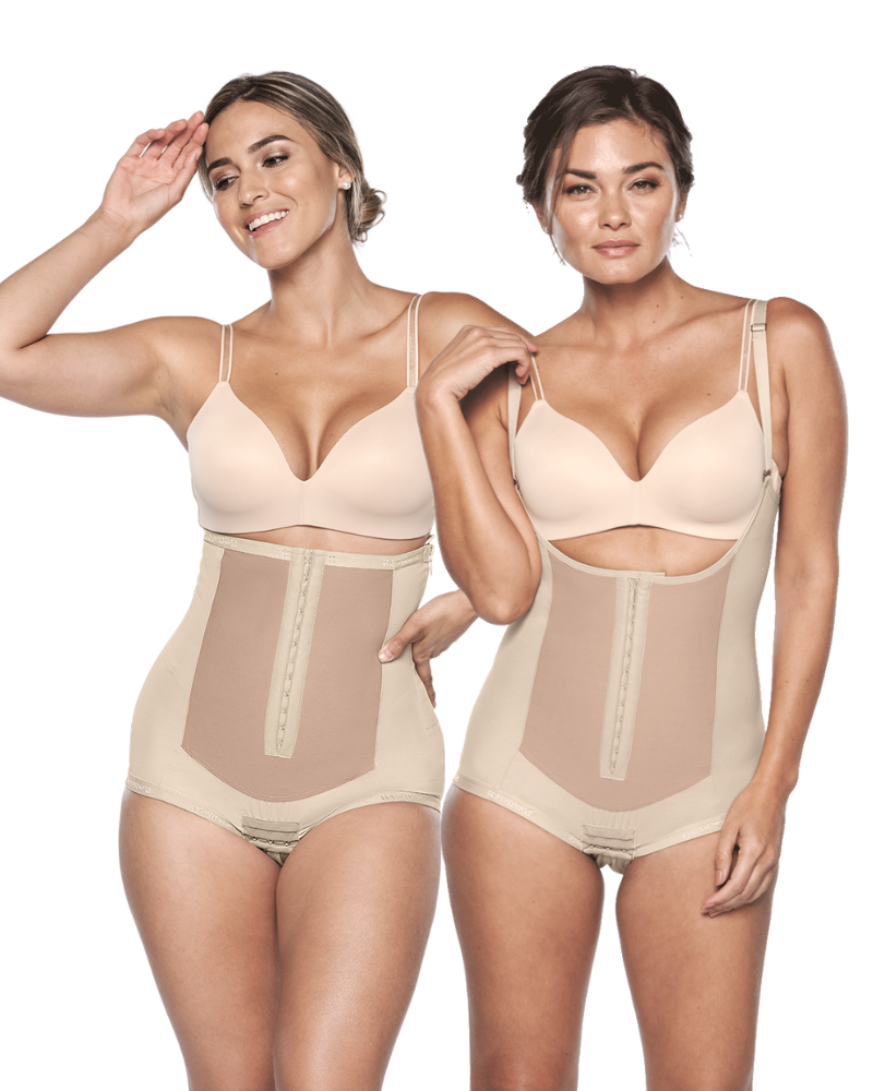 Postpartum Dual Closure Girdle® + Postpartum Bodysuit Corset - Bellefit Postpartum Girdles and Corsets