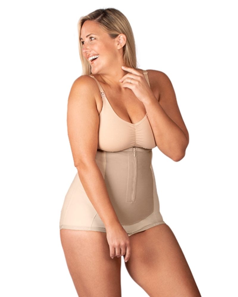 Two Front Zipper Girdles  Bellefit Postpartum Girdles