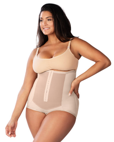 Women Tummy Control Fajas Front Closure Side Zipper Full Body Shaper  Postpartum Bodysuit Waist Trainer Body Shape