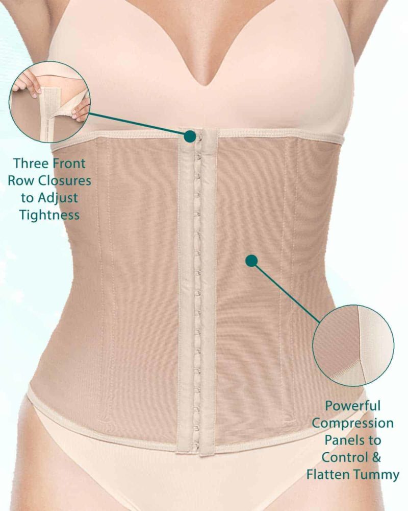 Bellefit Postpartum Girdle with Side Zipper Belly Band Slim Tummy Control  Corset