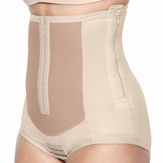 lateral zipper dual closure girdle