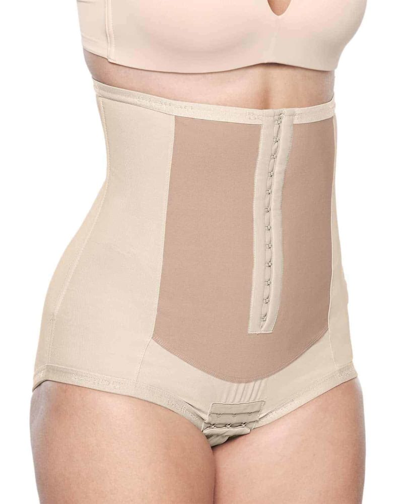 Double Closure Postpartum Girdle with Zipper for Swelling