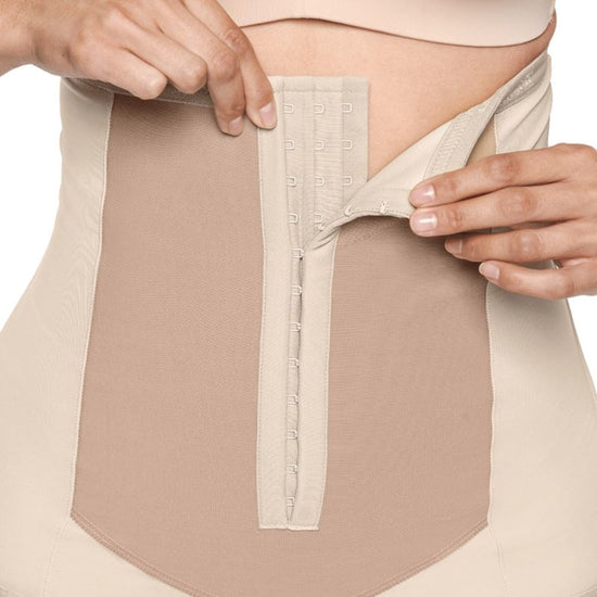 three rows of hook and eye closures