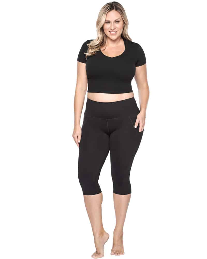 Women's Flex-Fit Compression Capri Leggings