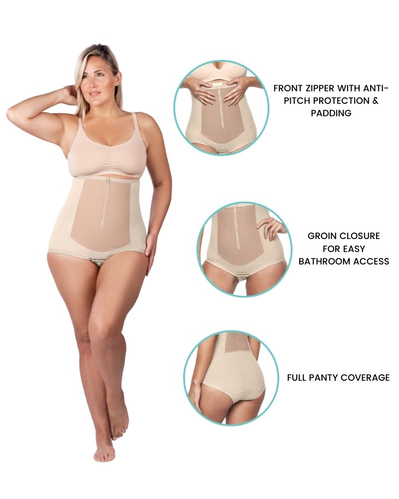 Bellefit Girdle with Front Zipper - Bellefit Postpartum Girdles and Corsets