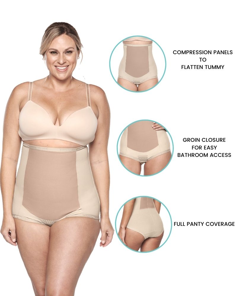 Comfortable panty girdle does not press the belly. Comfort all day