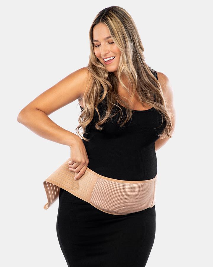 Cabea Shoulder Straps for Pregnancy and Postpartum Belly Support Belt (Color: Black, Size: One Size Fits Most)