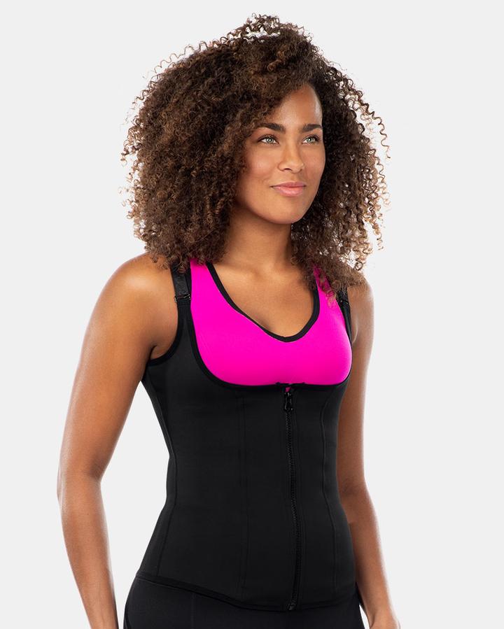 Lightbare Women's Waist Trainer Vest Sauna Sweat Corset Shapewear - Black /  Small